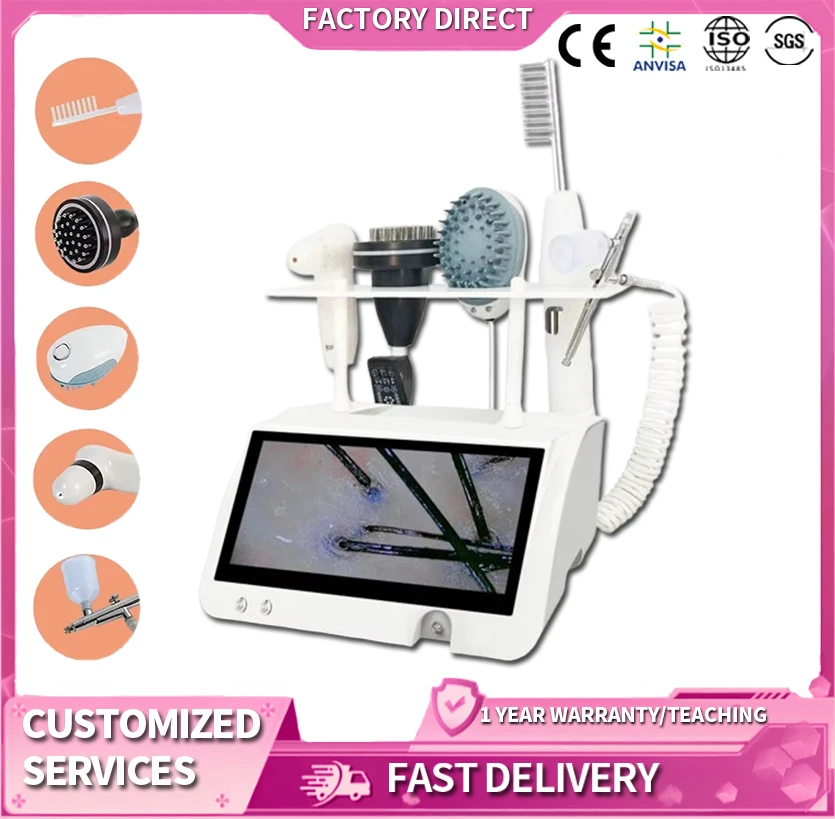 

Профессиональная система роста и восстановления волос 5 в 1 с электрическим массажем кожи головы для анализа волос в салоне