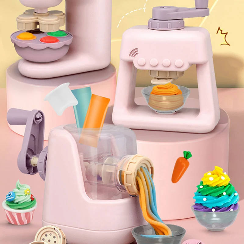 children's clay noodle ice cream burger machine clay toy sets