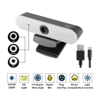 1080P Webcam Camera Built-In microphone Full HD Autofocus Rotatable Camera for PC Laptop Conference Video Recording Shooting