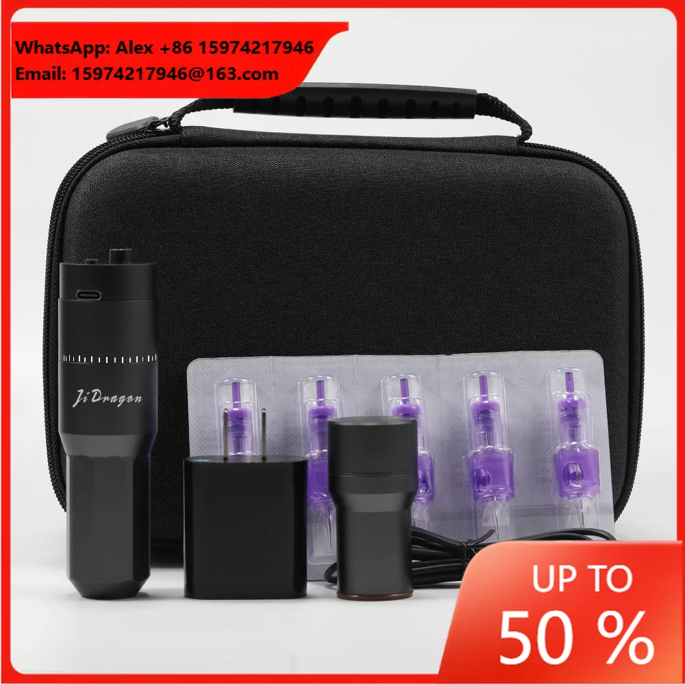 Wireless Tattoo Pen Machine 1520mAh Rechargeable Battery 4.0mm Stroke Professional Rotary Tattoo Gun