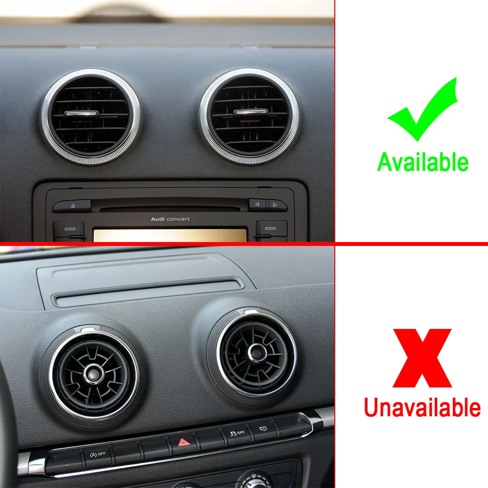 A3 Car Phone Magnetic Holder For Audi A3 S3 RS3 Sportback Outlet Clip 360 Degree Adjust Mount Mobile Phone Stand GPS Bracket