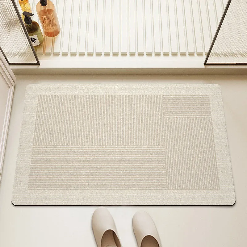 Absorbent Bathroom Rug Non-slip Diatomite Floor Mat Bath Doormat Toilet Area Carpet Quick-drying Home Decor Alfombra De Baño양탄자