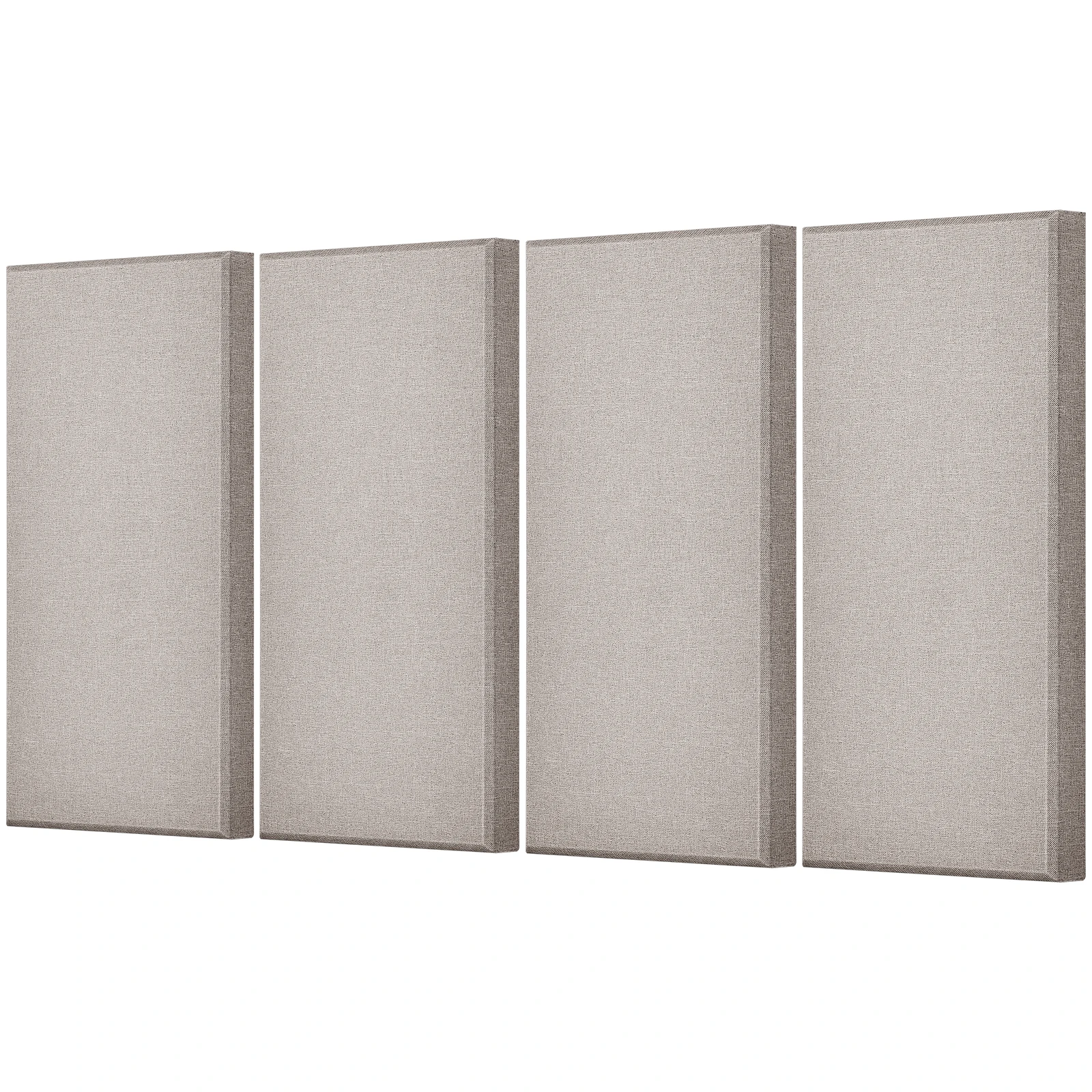 4 PCS 2 In Thick 23.6 X 11.8 In Self-adhesive Camel Acoustic Wall Panels