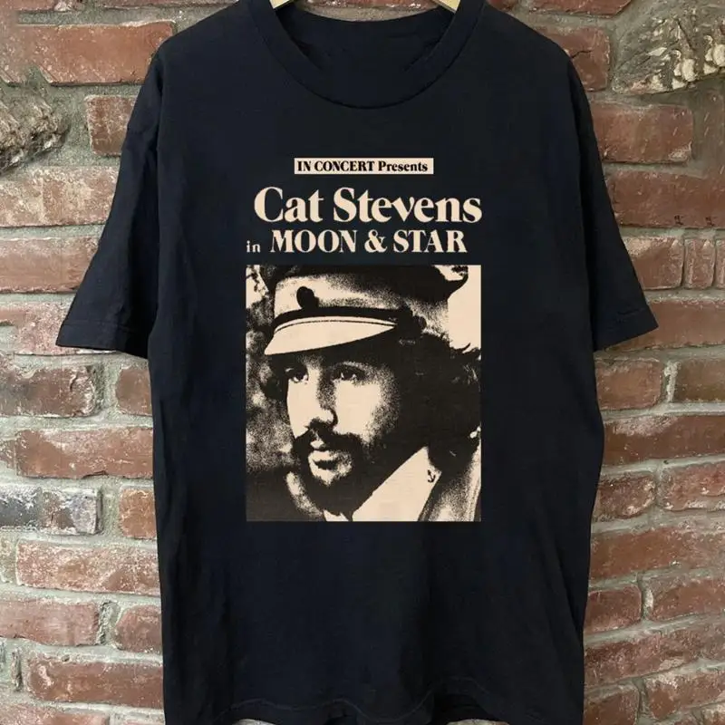 Cat Stevens Singer In Moon And Star T Shirt All Size