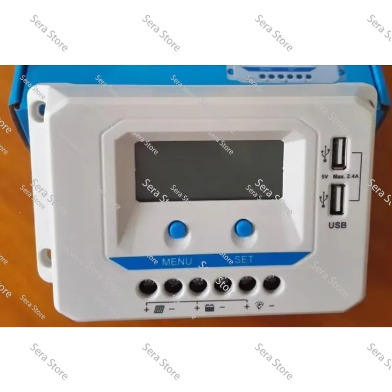 12/24V10A, 20A, 30A Solar Charge Controller usb5V, Current Display, LCD with Backlight