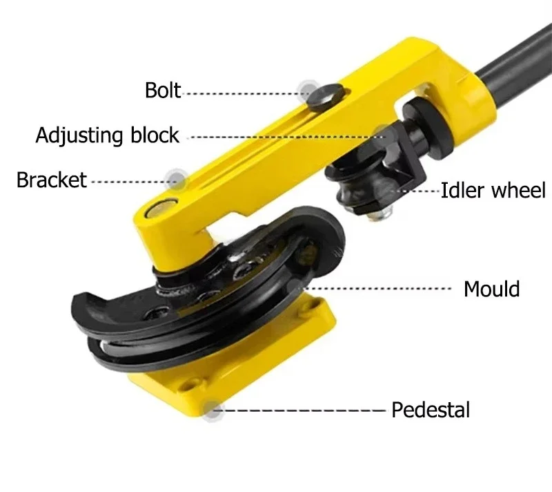 180 degree CNC manual pipe bending machine Iron/copper/stainless steel/aluminum 10-25mm