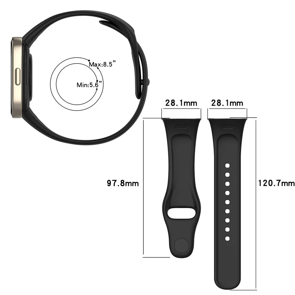 Original Strap ForXiaomi Redmi Watch 3 Silicone Wristband Bracelet For RedMi Watch3 Smart Watchband Smartwatch Official Straps