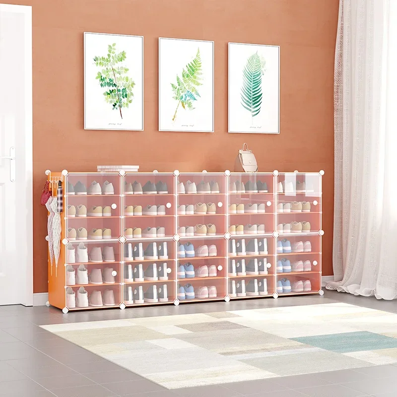 

'Plastic Storage Hooks Bedroom Shoes Cabinet Modern Furniture Storage Shoe Rack