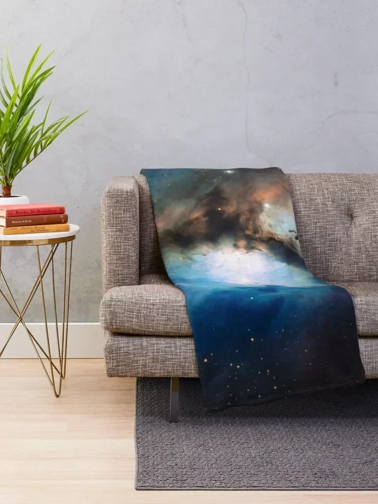 Reflection Nebula in Orion Throw Blanket Soft Big Large Custom Picnic Blankets