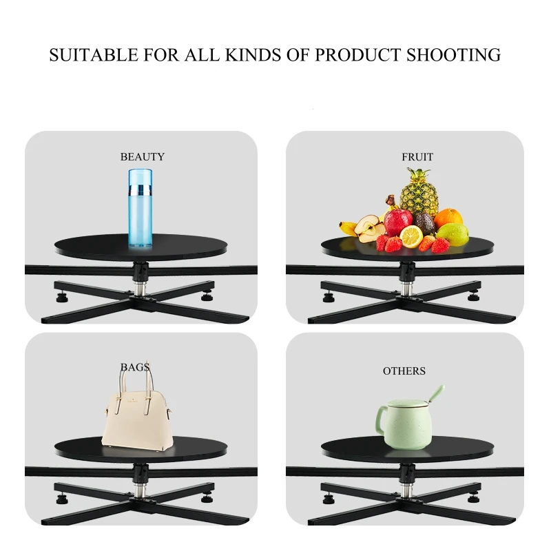 قرص دوار بانورامي للتصوير الفوتوغرافي الاحترافي 360 درجة °   منصة تصوير الفيديو ذات الدوران المحيطي، كشك الصور في الاستوديو
