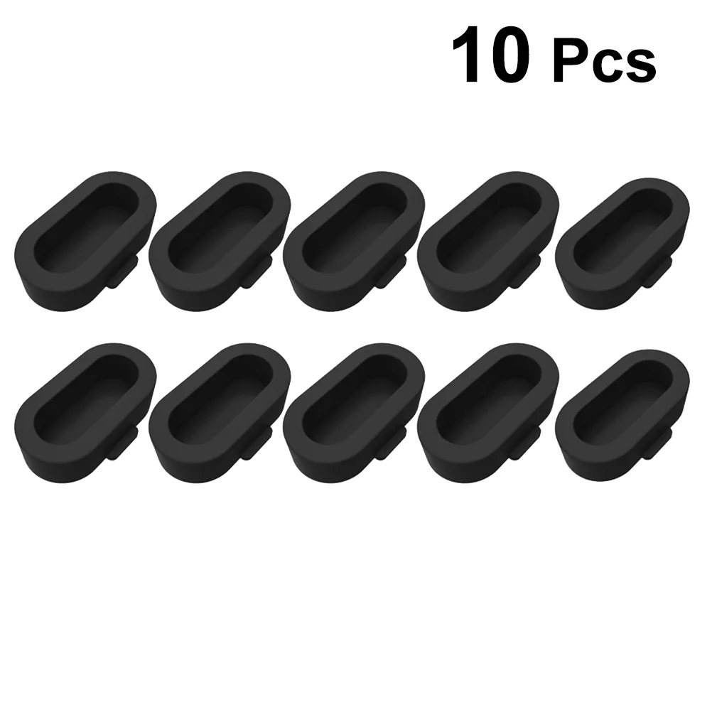 

10 Pcs Silicone Protective Plugs Caps Port Protector Dust Plug Compatible for Garmin Fenix5/5S/5X (Black 10pcs One Bag)