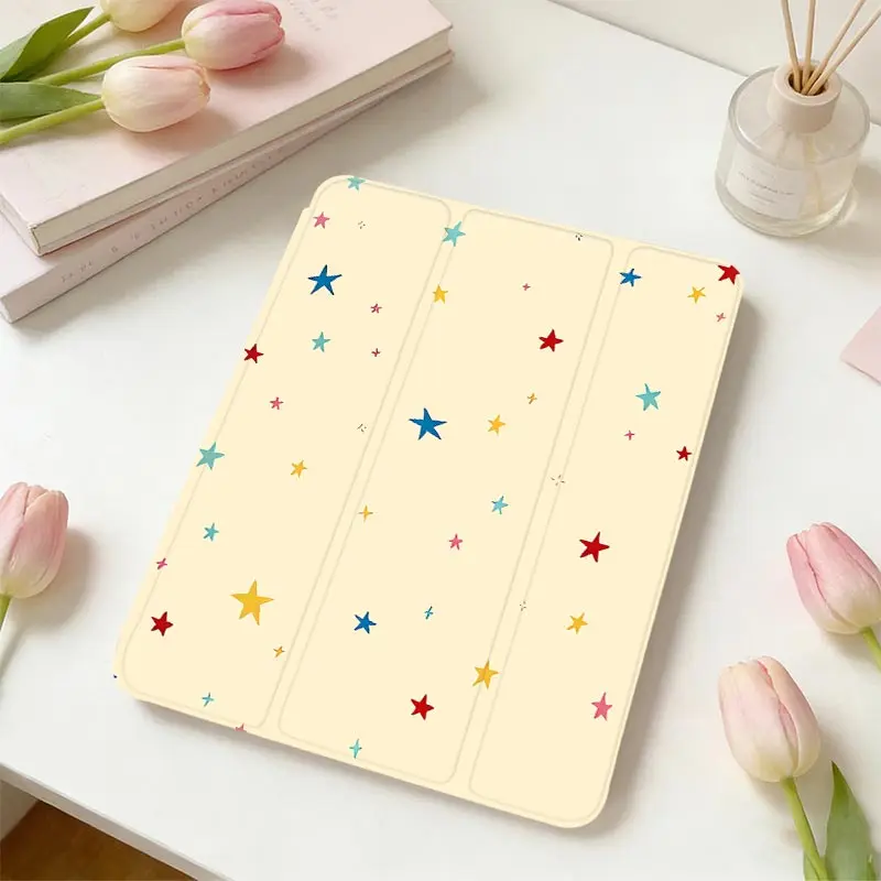 Tri-fold Protective Case For iPad A16 2025 11th Air11/13 IPad Mini6 8.3 air3 10.5 Pro11 2nd 3rd 4th iPad 10.2 7/8/9 4/5th 10.9