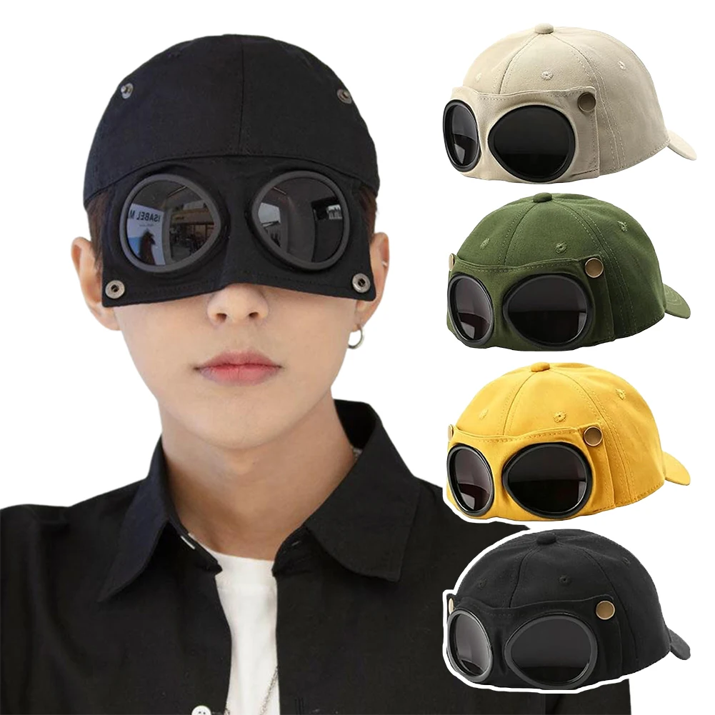 Aviator-Style Hat With Sunglasses For Men Women Breathable Fashion Glasses Bonnet Summer Outdoor Sun Visors Fashion Baseball Cap
