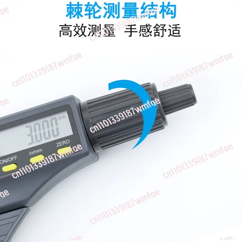 Outer diameter micrometer 0-25mm high precision 0.001 electronic digital caliper spiral micrometer