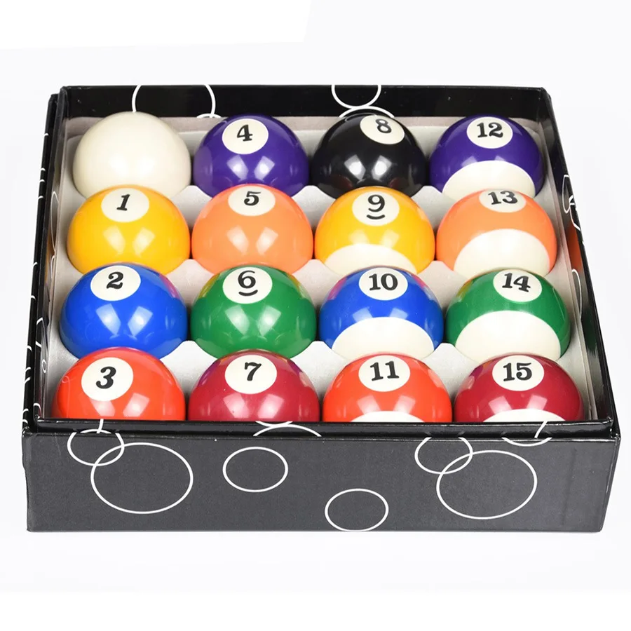 

Hot Sales Factory Wholesale Custom High Quality 57.2mm Crystal 2 Inch Pool Billiard Balls Set