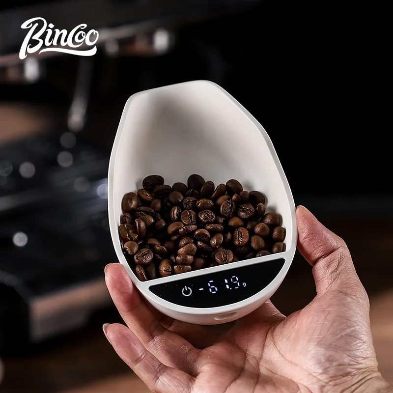 BINCOO Mini Digital Electronic Coffee Scale With Bean Tray Coffee Bean Weighing Display Tray For Pour Over Espresso Home Barista view 6