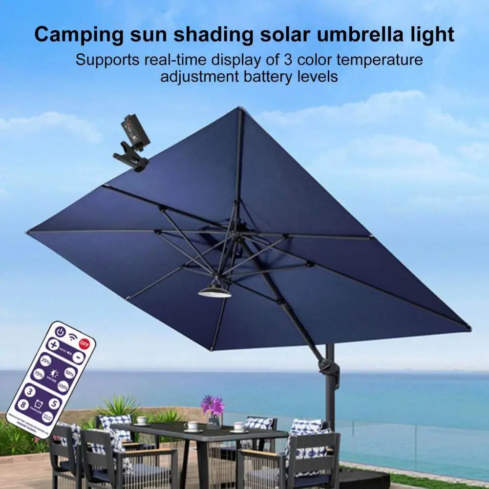 Solar Umbrella Light Outdoor Camping Lamp Super Bright Waterproof Solar Powered Patio Umbrella LED Light