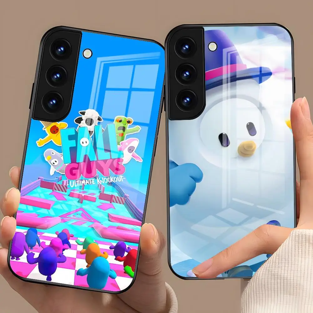 Game F-Fall G-Guys Phone Case For Samsung A57 A37 A17 A56 A36 A26 A16 A25 A35 A55 A34 A24 A54 Glass Case