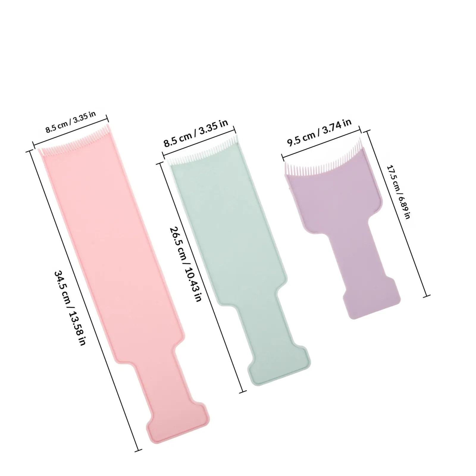Hair Highlighting Foil Boards 3 Piece Reusable Coloring Paddle Set for Easy DIY Dye Application Salon Tool