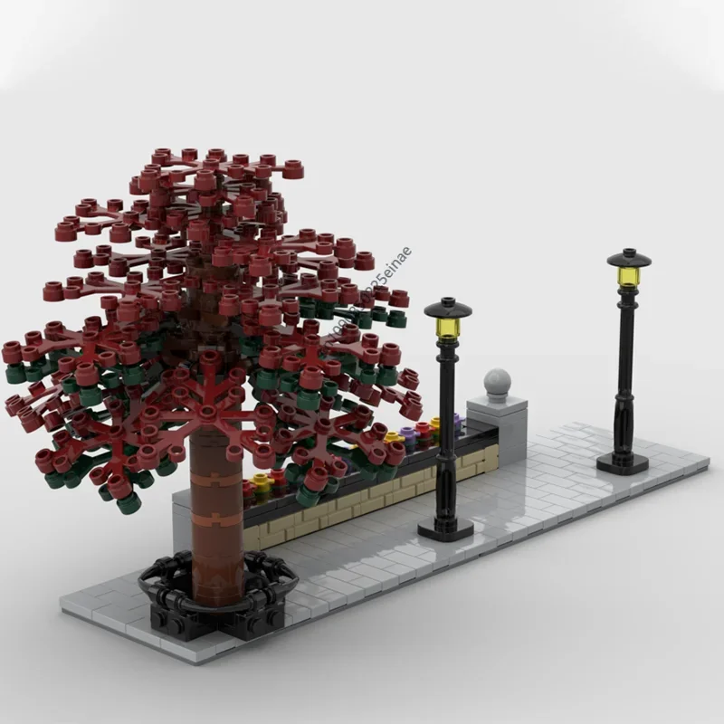 

313PCS Modular Corner Tree Street MOC Street View Model Building Block Architecture DIY Education Assembly Model Toys Gifts