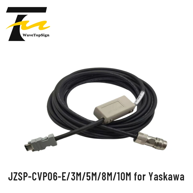 

WaveTopSign Servo Motor Encoder Cable JZSP-CVP06-03 JZSP-CVP06-05 JZSP-CVP06-08 Plug SM-6P for Yaskawa