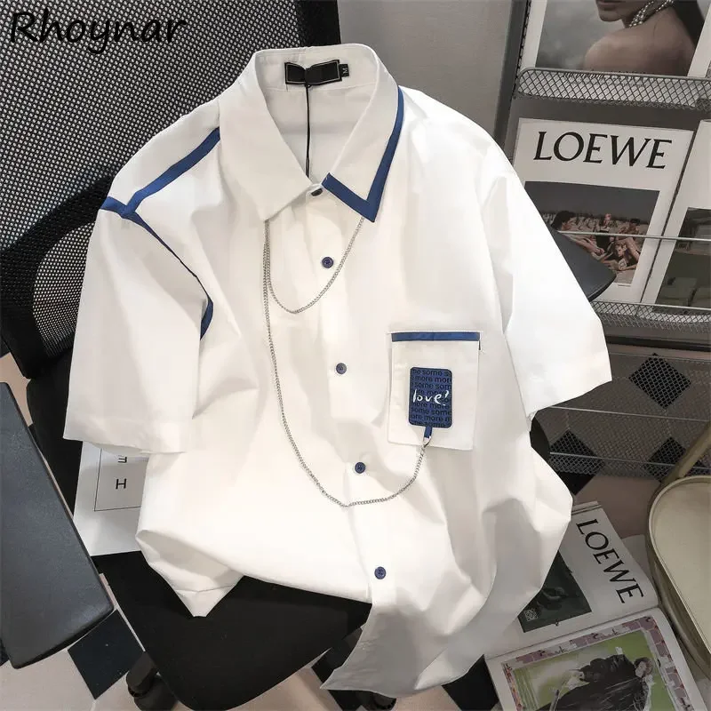 Shirts Women Baggy Panelled Spliced Designer Sweet Personal Chic Vintage Japanese Kawaii Clothes Camisas Summer Streetwear Ins