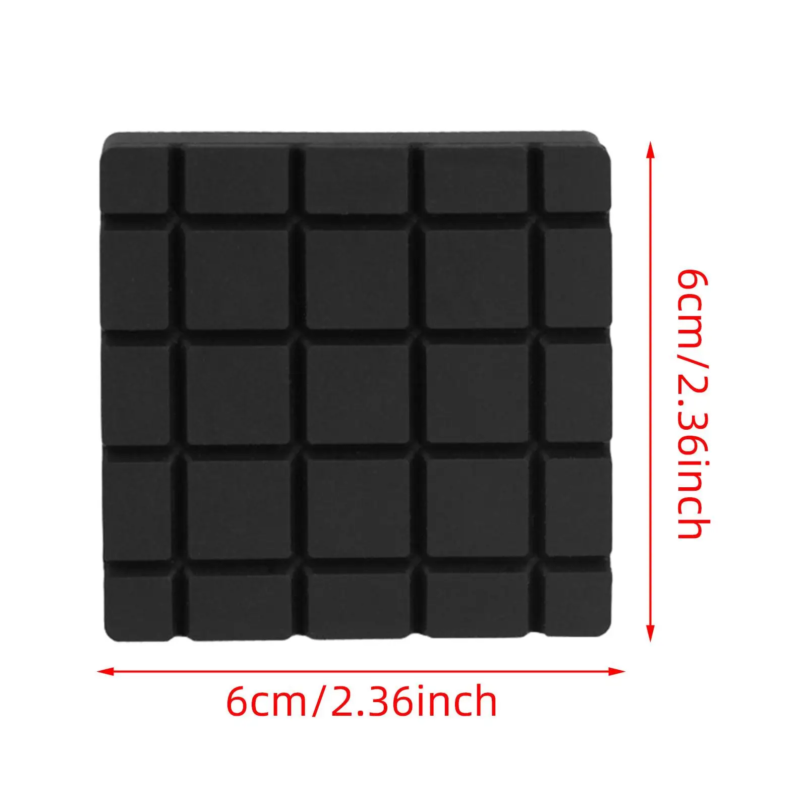 4 Pieces Anti Vibration Pads for Washing Machine Square Rubber Prevents Scratches Non Slip Protects Floor Foot Pads for Table