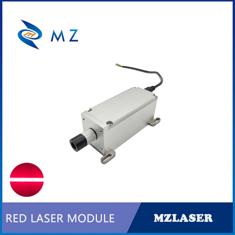 

High Power Red Line Laser Module Adjustable Focusing 638nm 2000mW Good Heat Dissipation Aviation Plug Industrial Grade