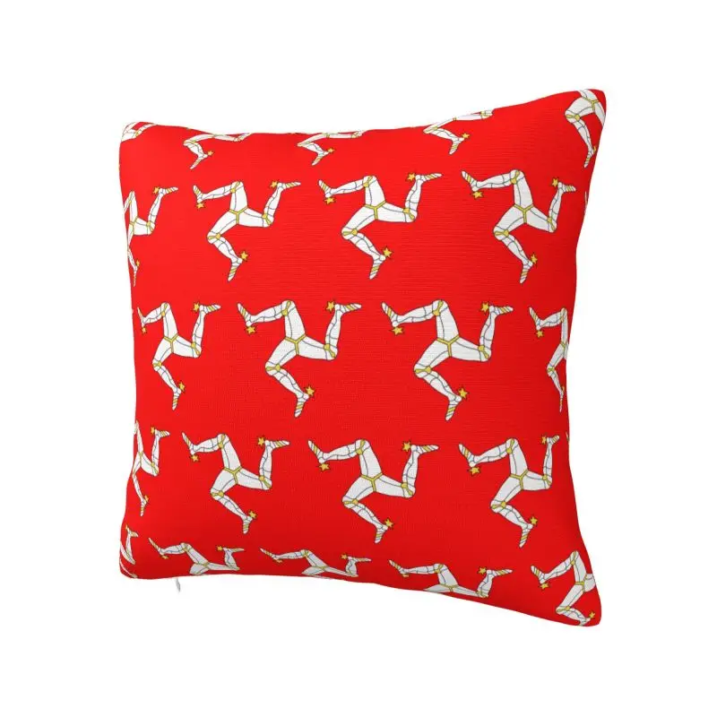 Modern Isle Of Man Flag Cushion Cover 40*40 cm Soft Throw Pillow Case Living Room Decoration Bedding Sofa Pillowslip
