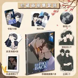 Korean Double Male Comics Manhwa PAY BACK Picture Album Badge Acrylic Stand Poster Small Card Photo Frame Package Free Shipping