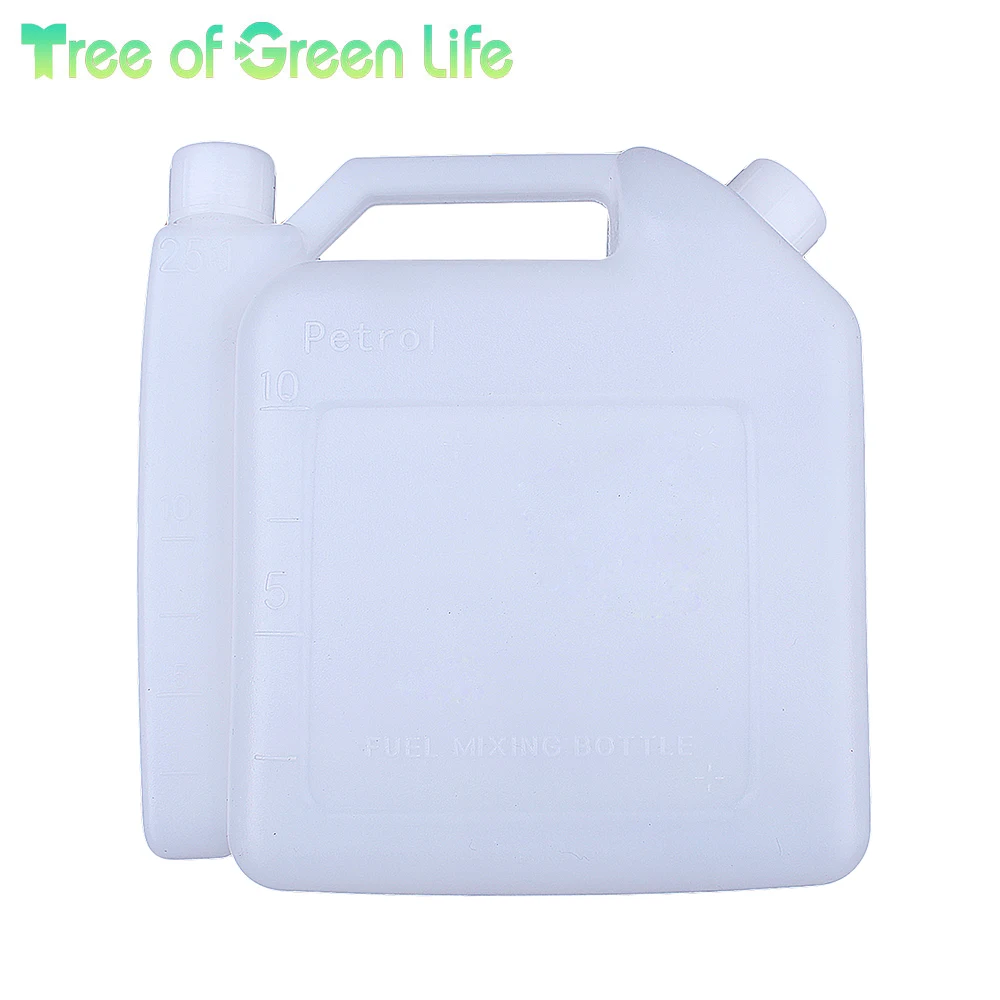 1.0L 1L Portable 2 Stroke Fuel Petrol Oil Mixing Mix Bottle 25:1 50:1 Chainsaw Trimmer Brushcutter Strimmer бензопила