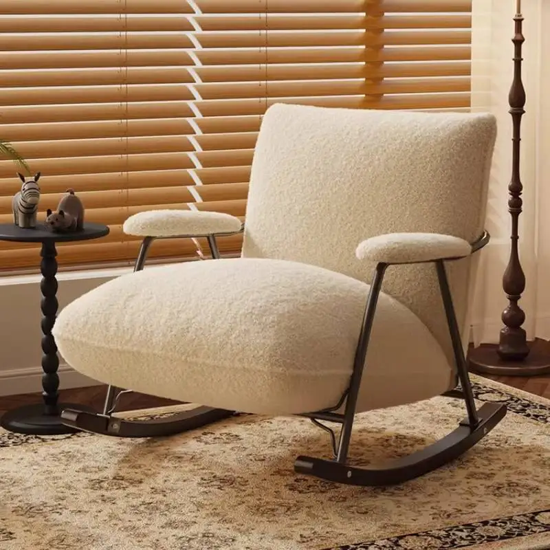 

Nordic Sofa Living Room Chairs Design Beige Relax Reading Living Room Chairs Rocking Lounge Cadeira Para Quarto Furniture Home