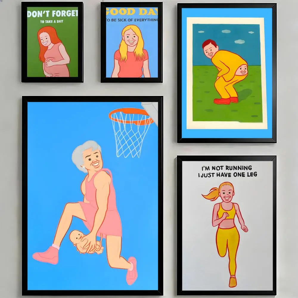 Poster Sticky HD Quality Wall Art Retro  For Home Room Wall Decor J-Joan CornellaS