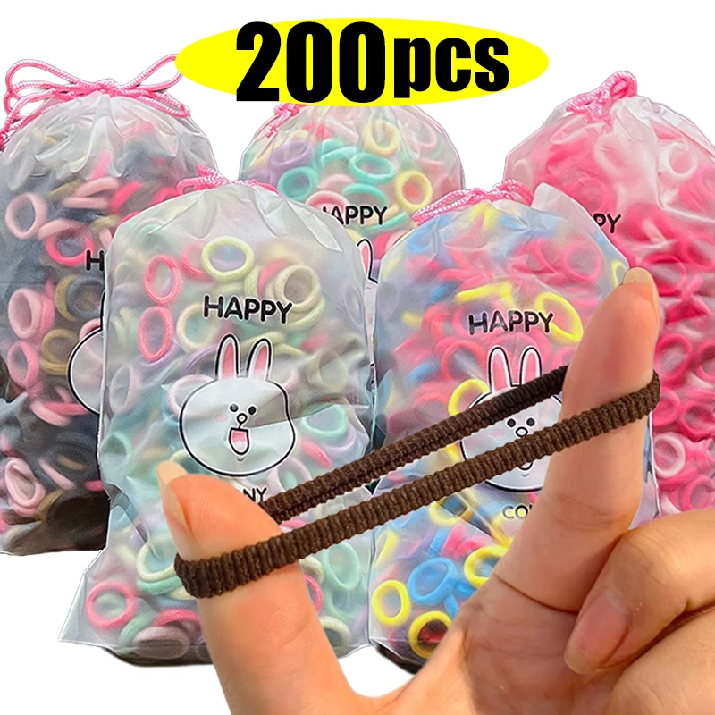 

Резинки для волос Эластичные для девочек, 200 шт.