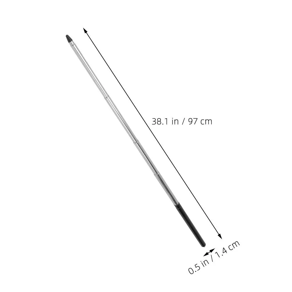 2Pcs Stainless Steel Extendable Pointer Stick for Classroom Teaching with Non-Reflective Tip Smooth Telescopic Teacher
