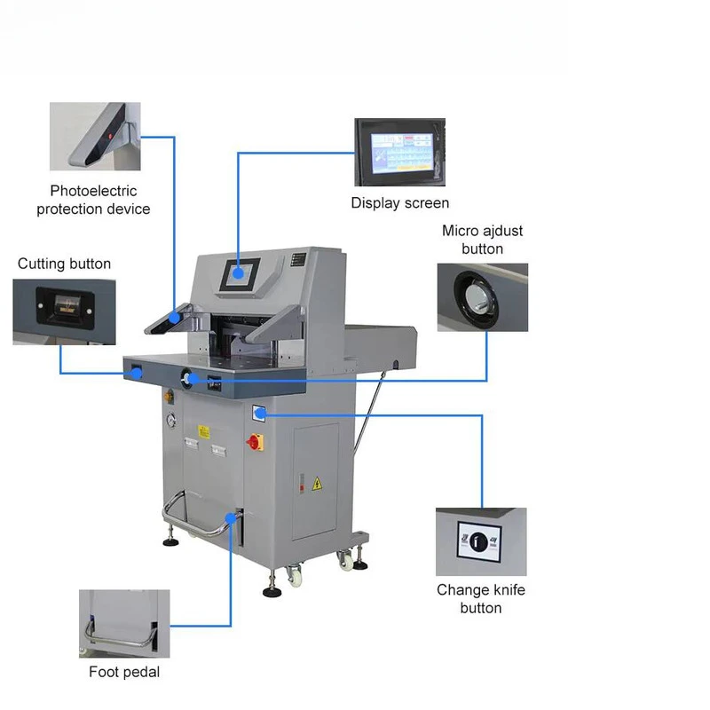 

Automatic Die-Cutting A4 Paper Cutter With Edge Hydraulic Guillotine And Trimming Function