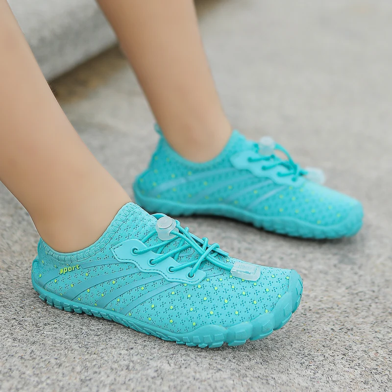 New Student Youth Beach Quick Diving Shoes Children Swimming Shoes Indoor Fitness Floor Shoes Summer Aqua Shoes 29-38#