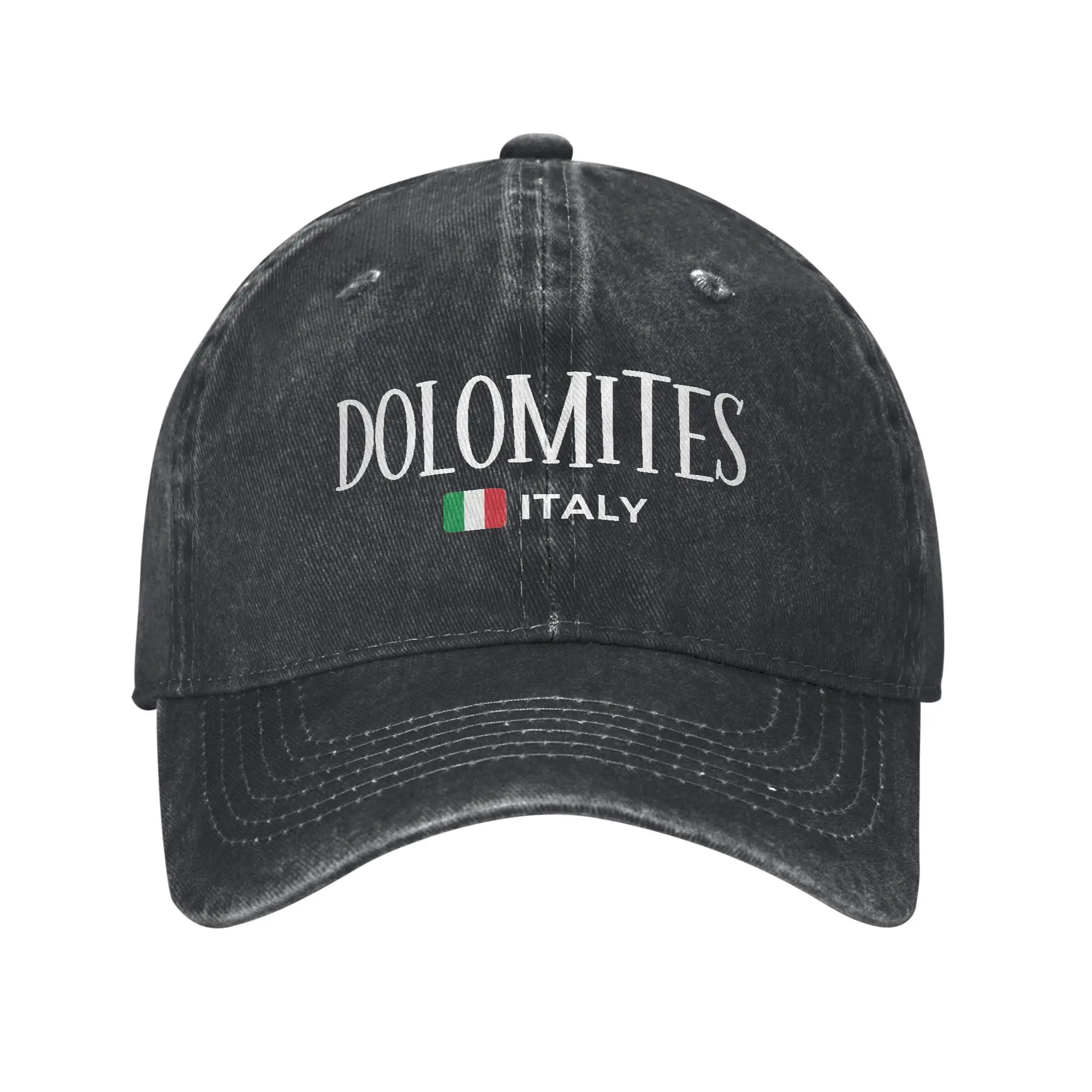 Dolomitas bandera de Italia hombres mujeres gorra de béisbol escalada senderismo desgastado gorra lavada sombrero Vintage al aire libre no estructurado suave Snapback