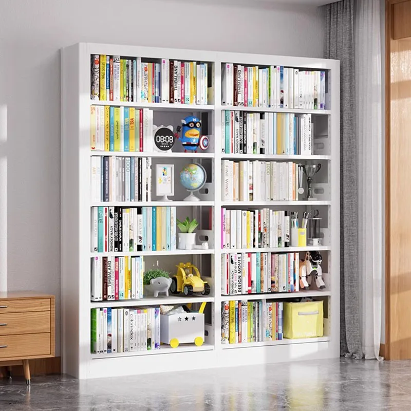 Collect Bookcases White Display Minimalist Rack Floor Modern Bookshelf Shelving Organizer Muebles Para El Hogar Room Furniture image 3