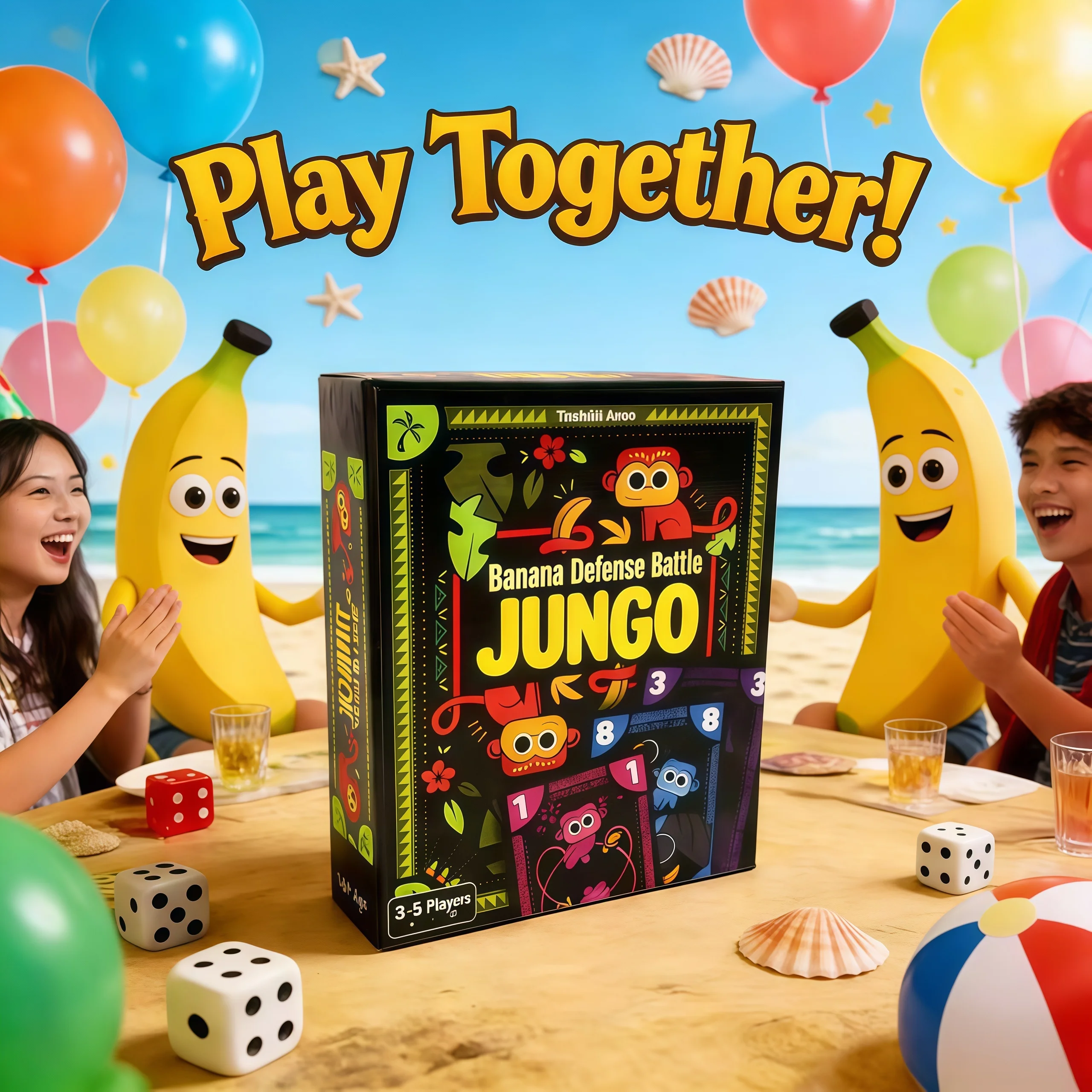 New Banana Defense Battle  is a fast-paced card game that is perfect as a birthday and Christmas gift to liven up the atmosphere