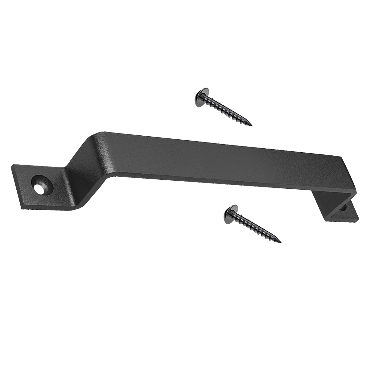 

Black Iron Barn Door Handle Heavy Duty Metal Sliding Door Pull For Garage Cabinet Wardrobe Closet Dual-Side Use Hardware