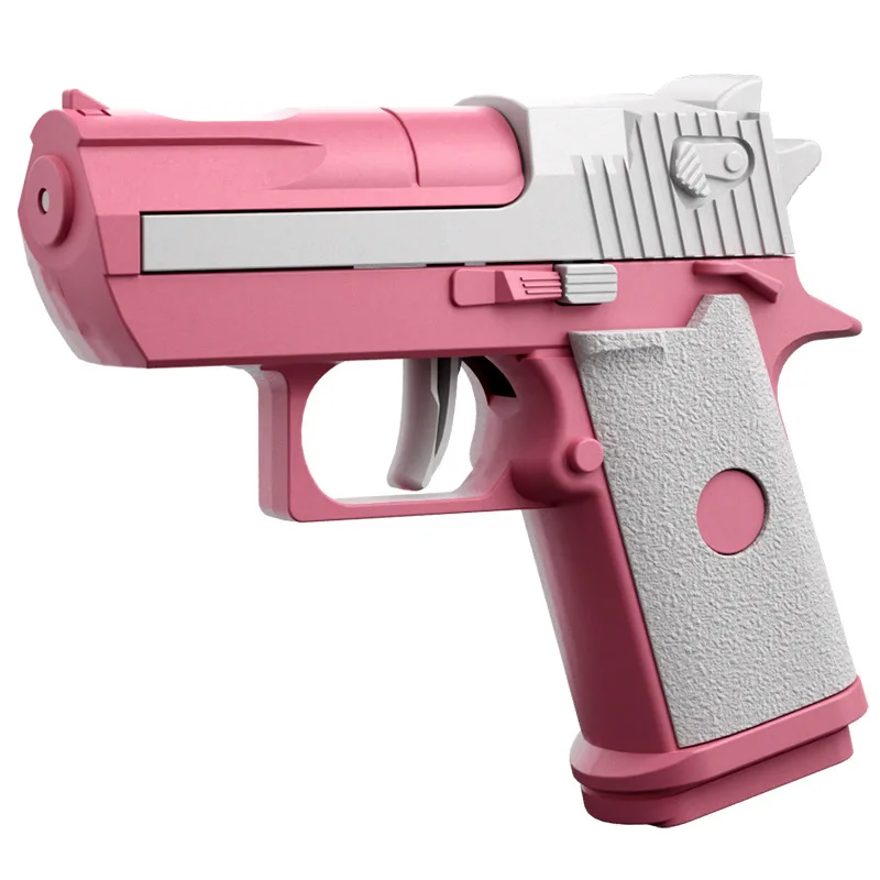 Pistola de agua de tiro continuo mecánico Mini Desert Eagle para niños, pistola pequeña, juguete para disparar, playa al aire libre, caliente, Verano