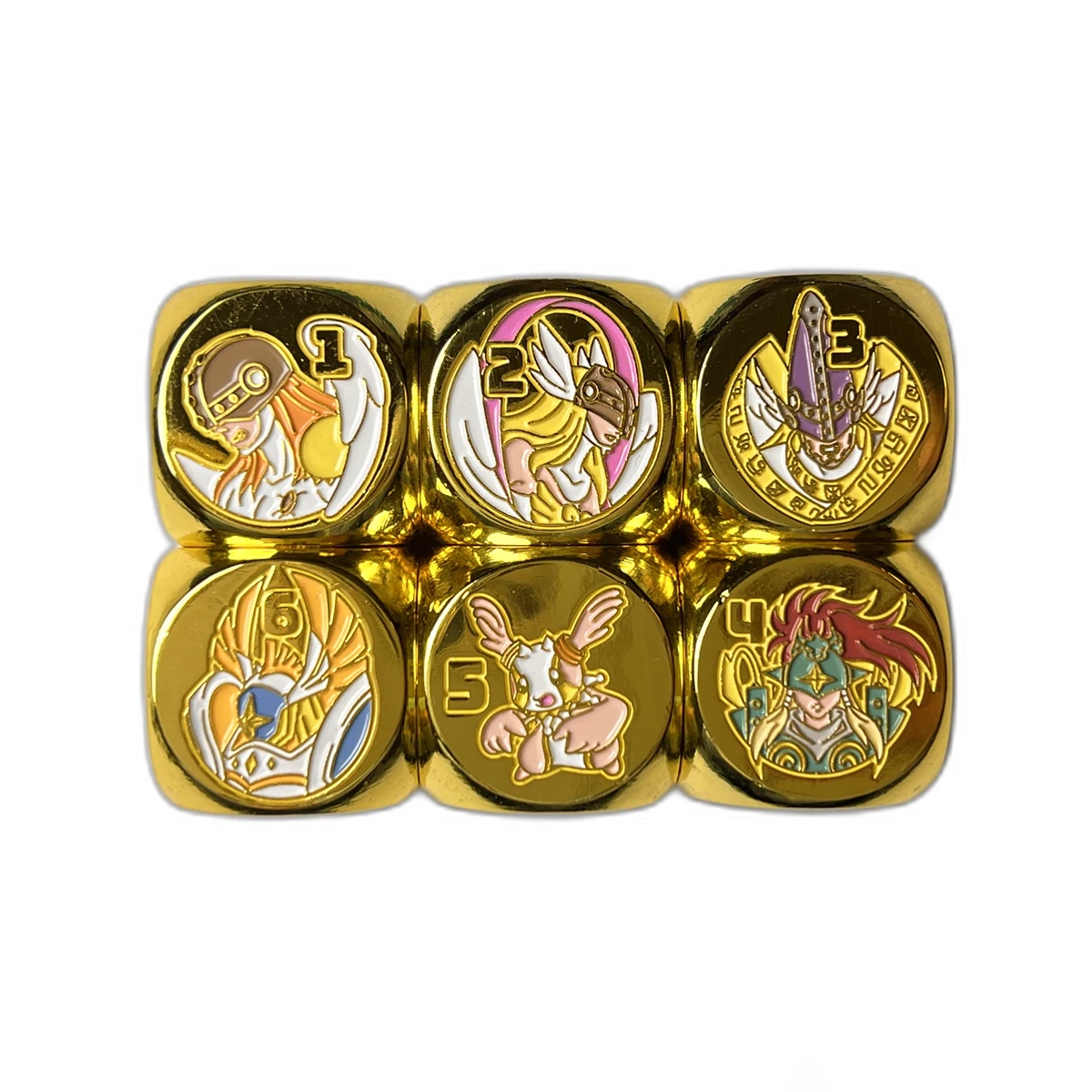 

Diy Self Made 22 мм Digimon Adventure Angewomon мультяшные кости металлические кости Opcg Ptcg Dtcg настольная игра кости аниме подарочные игрушки