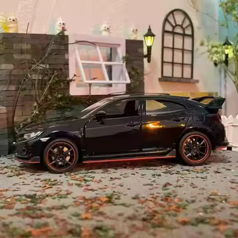 1:32 Honda CIVIC TYPE-R Sport Car Alloy Metal Diecast Model Car Computer Desktop Ornaments Toys for Children A109