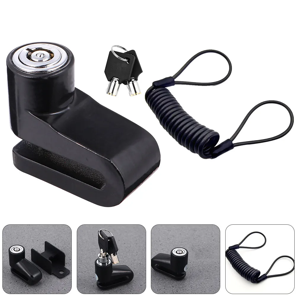 

Комплект стальных дисковых замков для мотоциклов, велосипедов и электровелосипедов, защита от кражи, компактный и легкий, для парковки