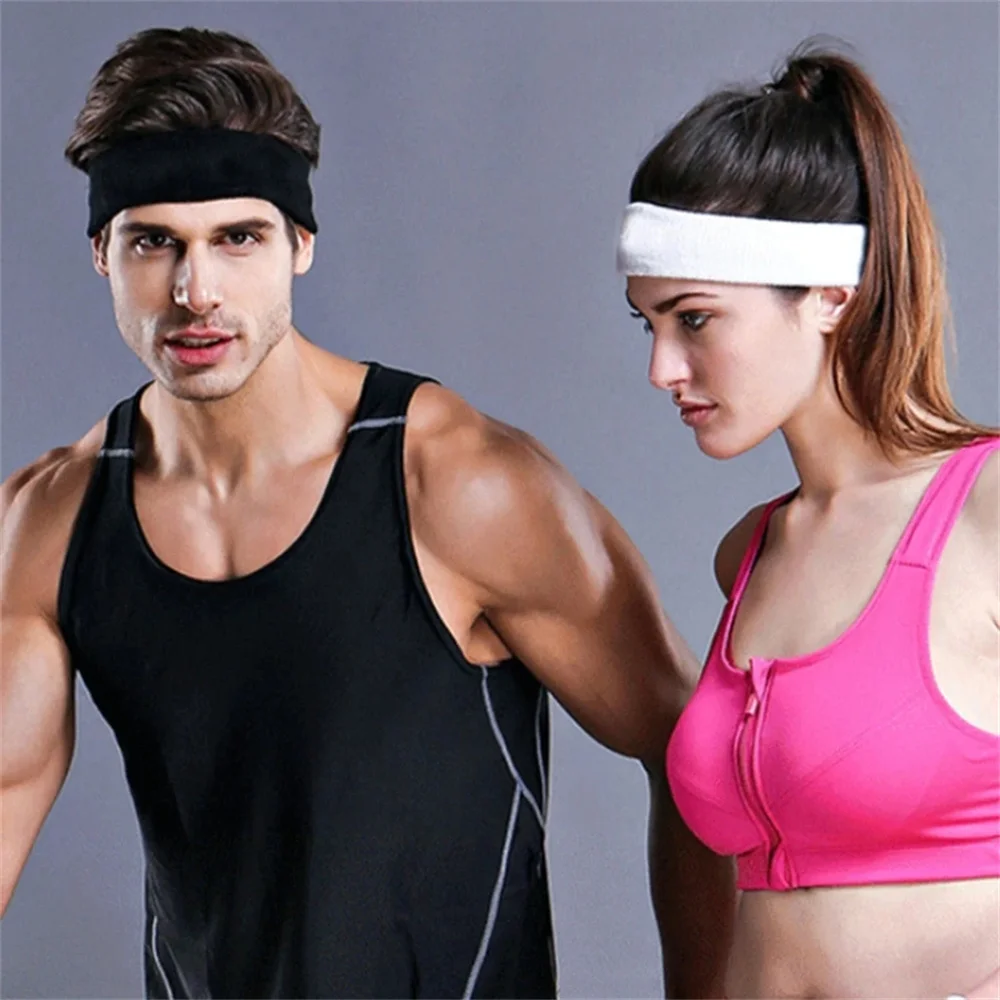 3pcs Sweatproof Sports Headbands for Men and Women - Moisture-wicking Sweatband for Tennis, Basketball, Running, Gym, Workout