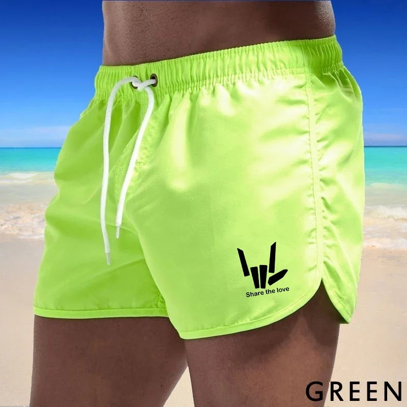 Trendy 2025 summer beach shorts swim shorts fitness pants