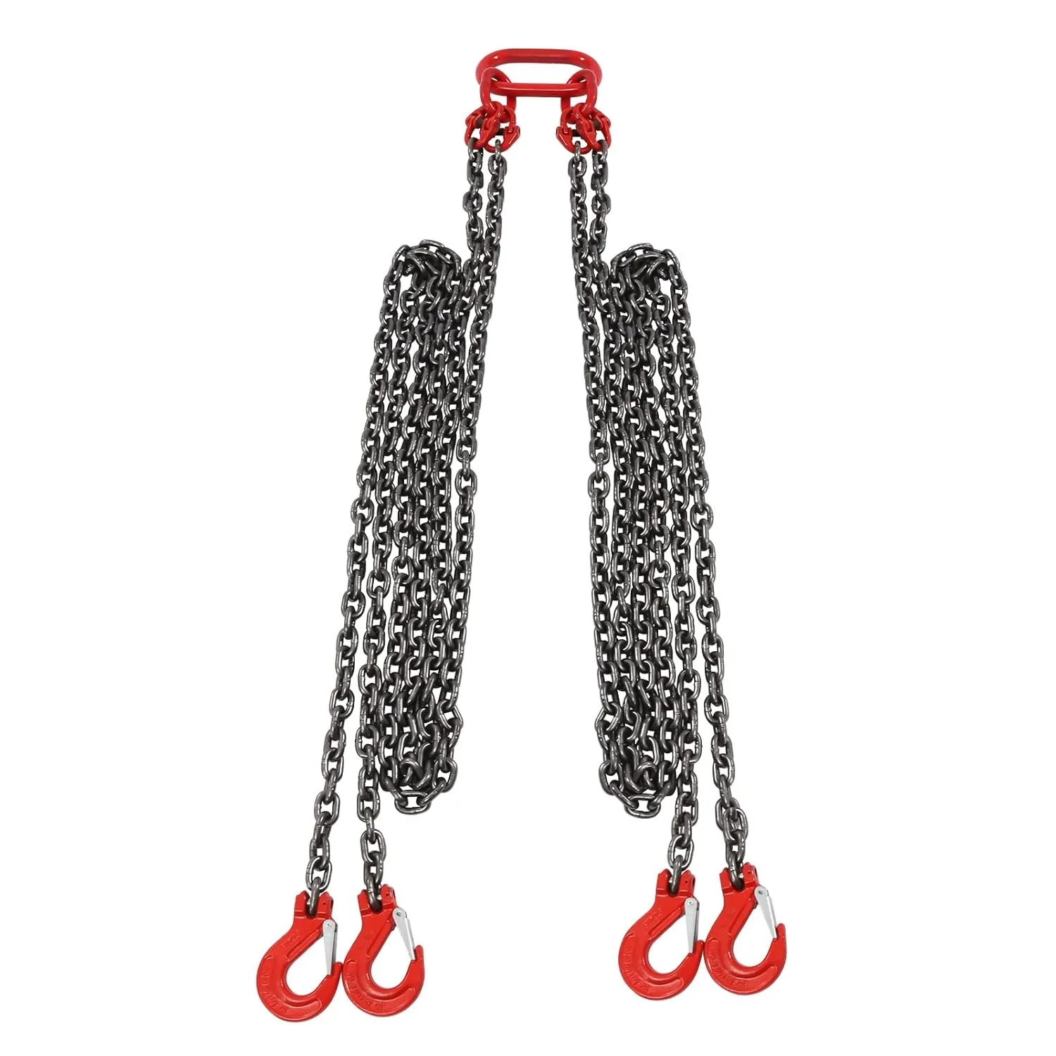 

Lifting Chain Sling 5/16 Inch X 13 Ft Engine Hoist Lift Chain G80 Alloy Steel 20 Ton with 4 Leg Grab Hooks for Mining, Machinery