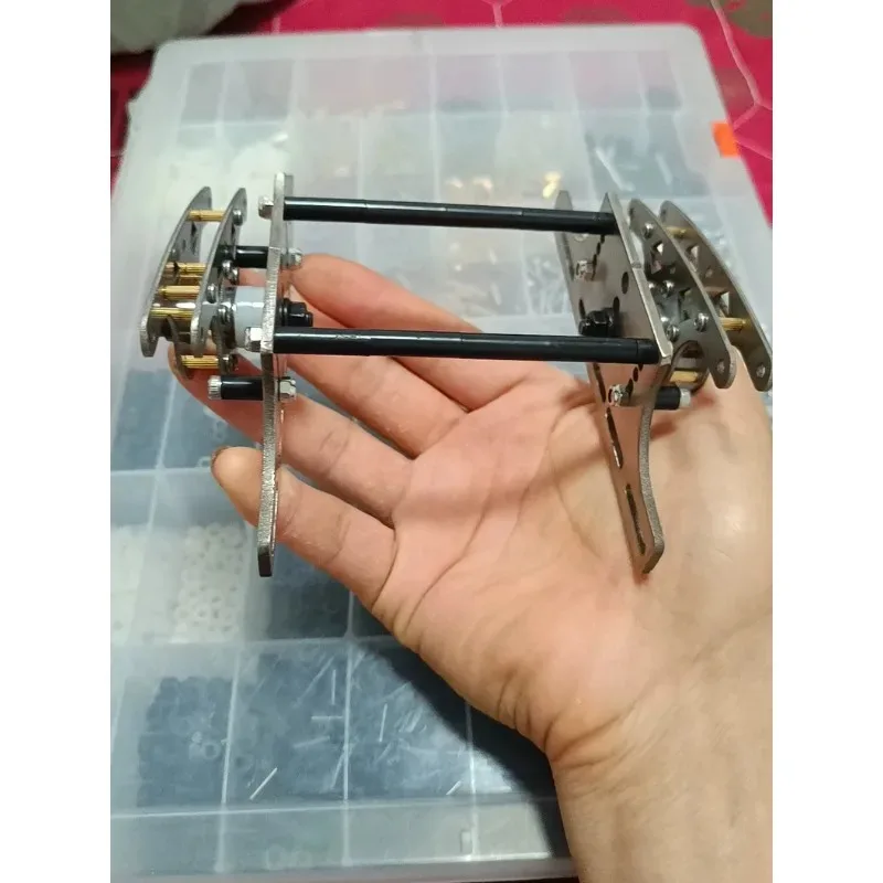 For CROSSRC EMOXL2 1/8 RC Crawler Metal Seesaw Suspension System Upgrade 304 Stainless Steel Chassis Accessories Easy to Install