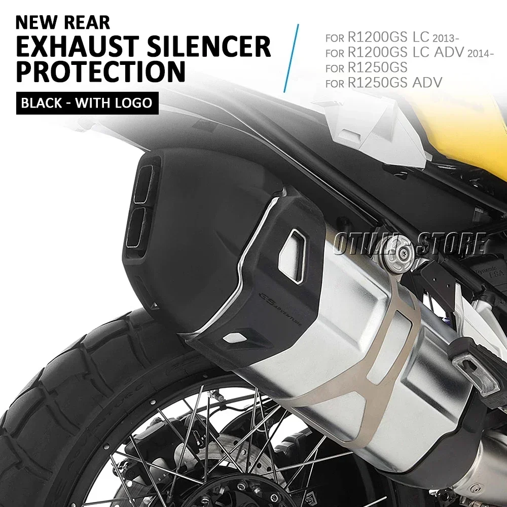 Motorcycle Exhaust Pipe Muffler Silencer Anti-Drop Falling Glue Protection For BMW R1250GS R1200GS LC R 1250 GS ADV Adventure